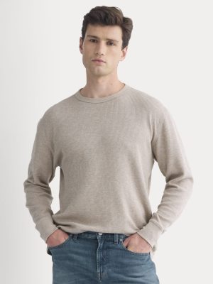 Thermal Crew in Cozy Waffle | Heathered Oatmeal