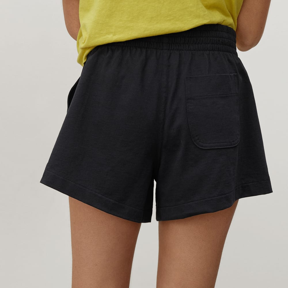 The Retro Jersey Short | Black - Image 6