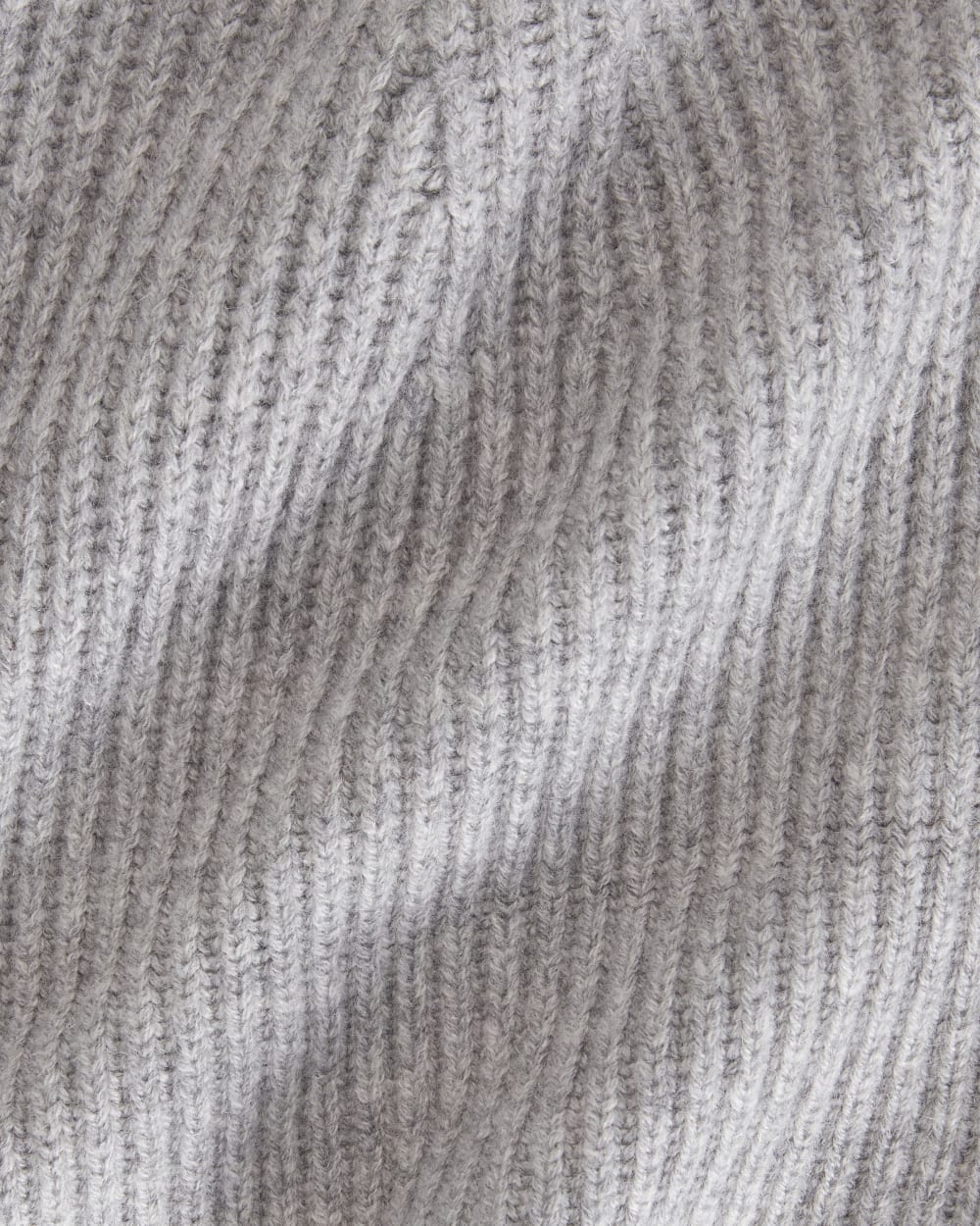 The Cashmere Fine Rib Beanie | Heathered Grey - Image 4