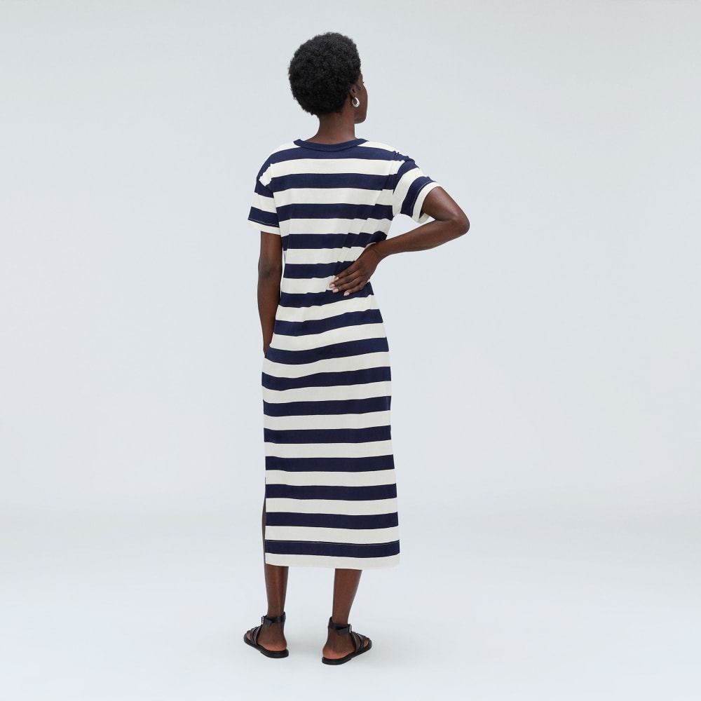 The Organic Weekend Maxi Dress | Navy / Canvas - Image 3
