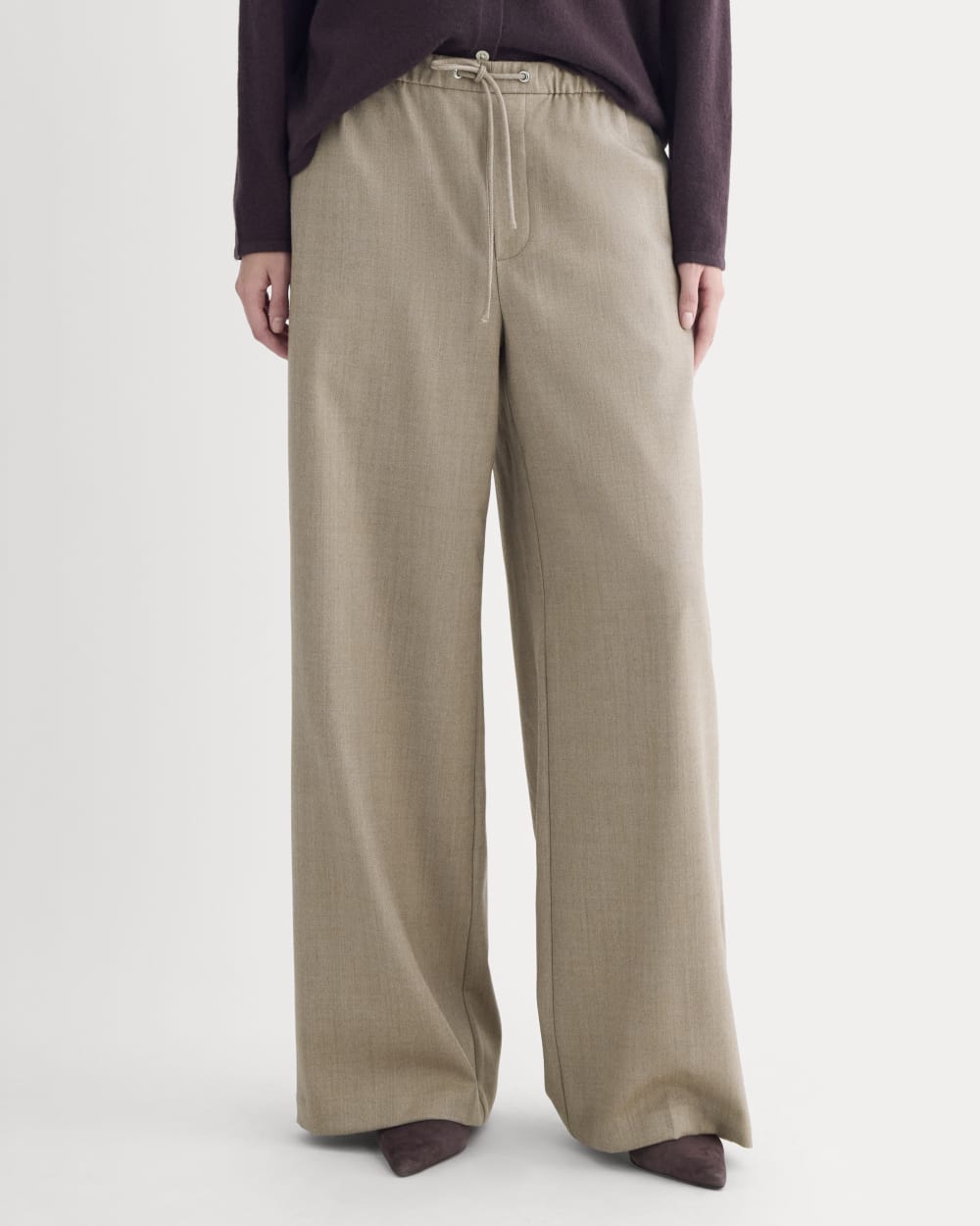 The Pull-On Trouser in Tailor Twill | Light Taupe - Image 3