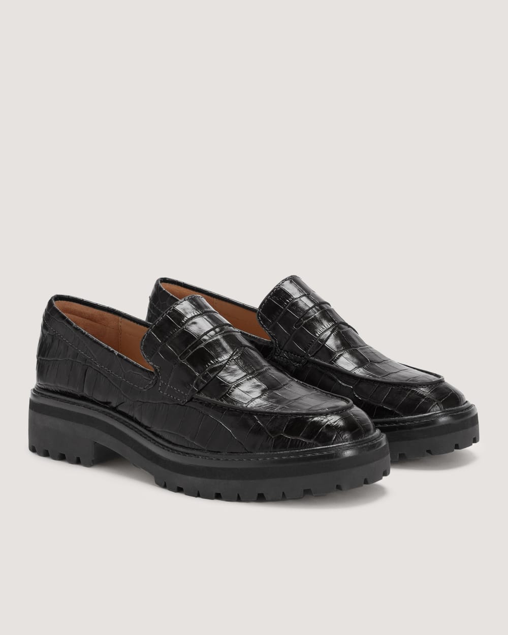 The Lug Loafer | Black Crocodile - Image 4