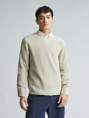 The No-Sweat Ribbed Crew | Pelican