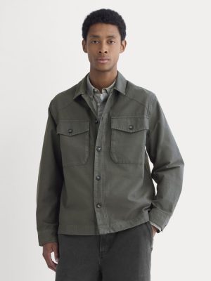 Utility Shirt Jacket | Washed Black
