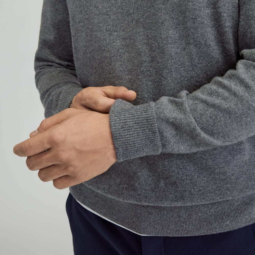 The Grade-A Cashmere Crew | Charcoal - Image 5