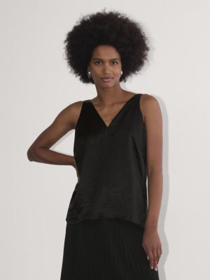 The Satin Tank | Black