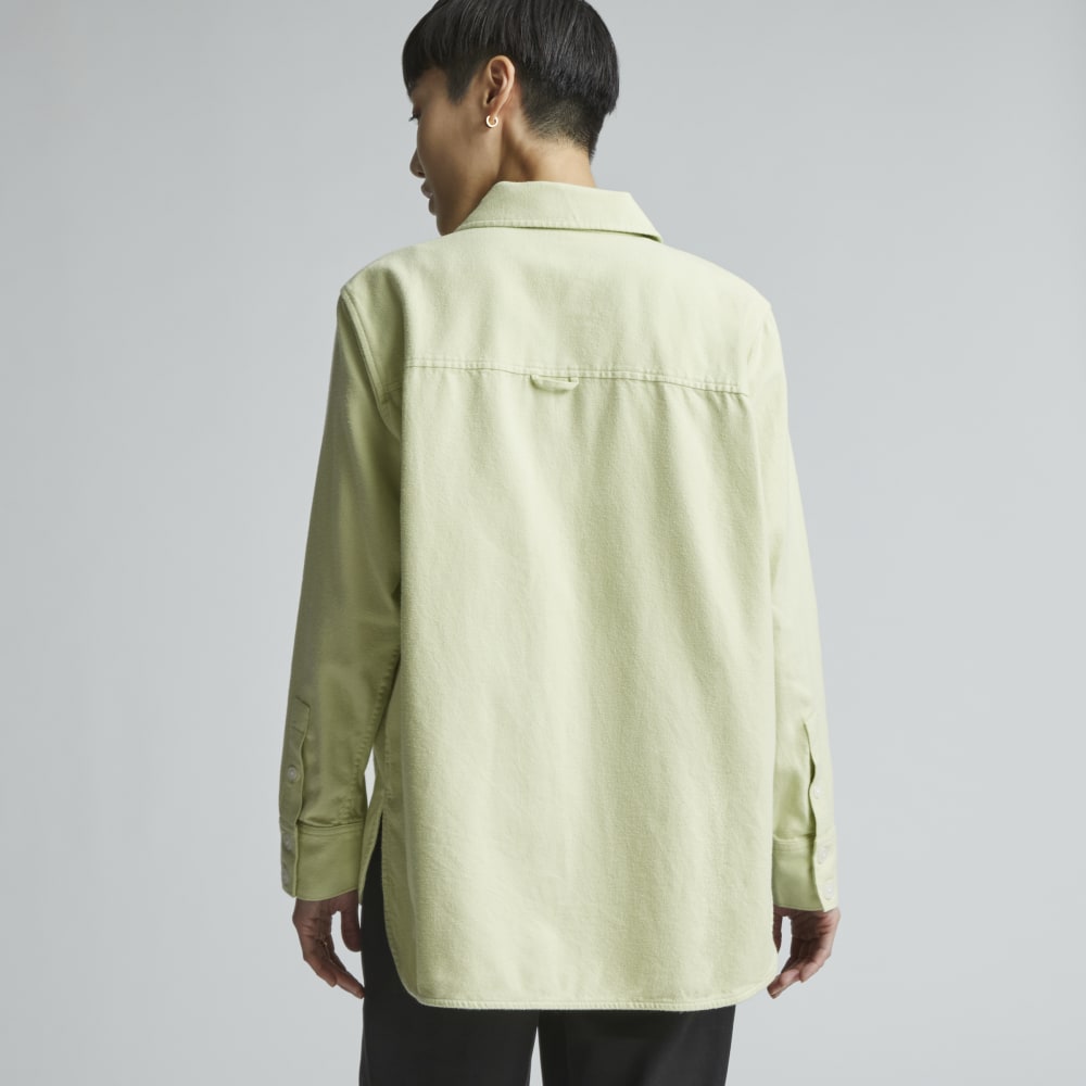 The Classic Cotton Flannel Shirt | Seafoam Green - Image 3