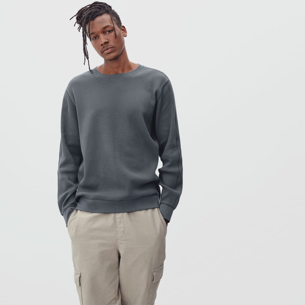 The Waffle Long-Sleeve Crew Tee | Slate - Image 4