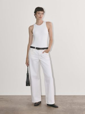 The Cutaway Tank Bodysuit | White | Bikini