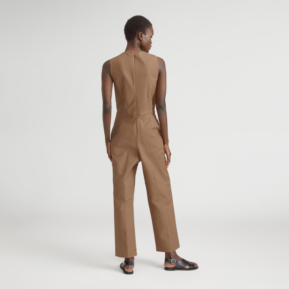 The Structured Cotton Jumpsuit | Toasted Coconut - Image 6