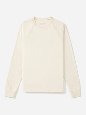 The Premium-Weight Long-Sleeve Crew | Uniform | Heather Oatmeal