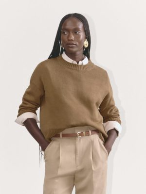 The Boxy Sweater in Everyday Cotton | Toasted Coconut
