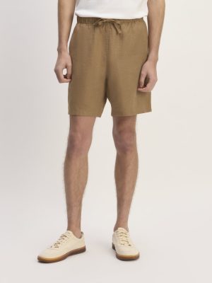 The Linen Easy Short | Toasted Coconut