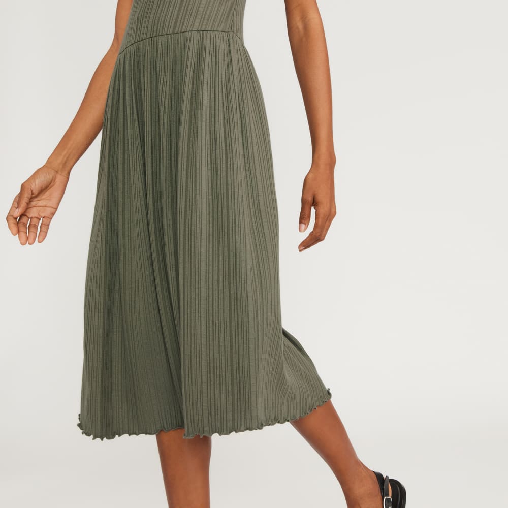 The Rib Soft Knit Scoop-Neck Dress | Kalamata - Image 6