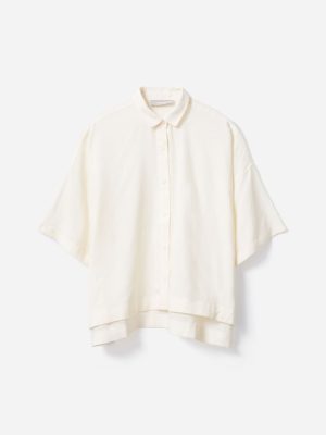 The Drapey Square Shirt | Bone