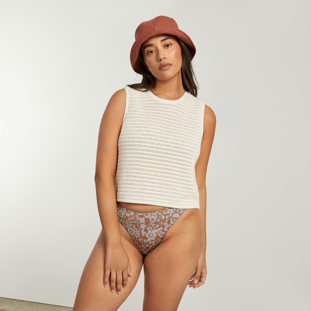 The Thigh-High Bikini Bottom | Honey Floral - Image 7