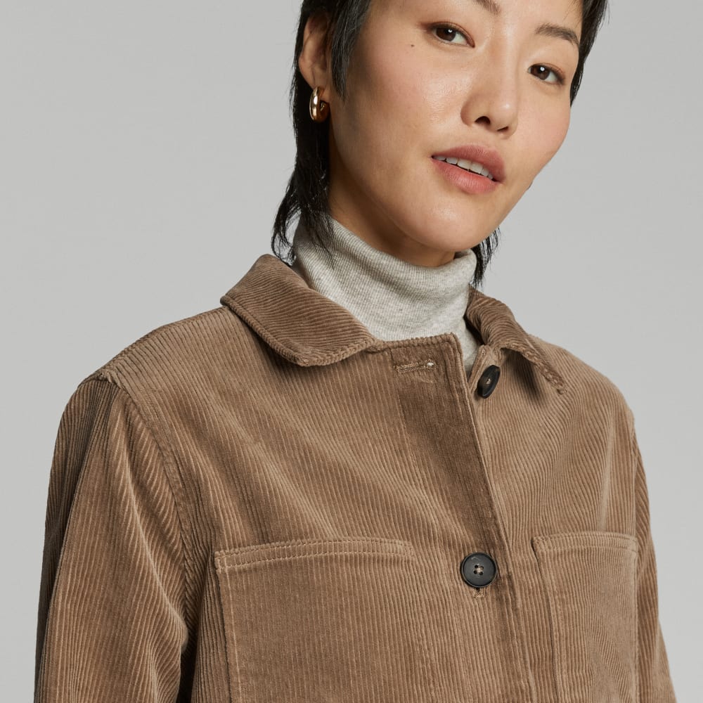 The Corduroy Long Shirt Jacket | Toasted Coconut - Image 5