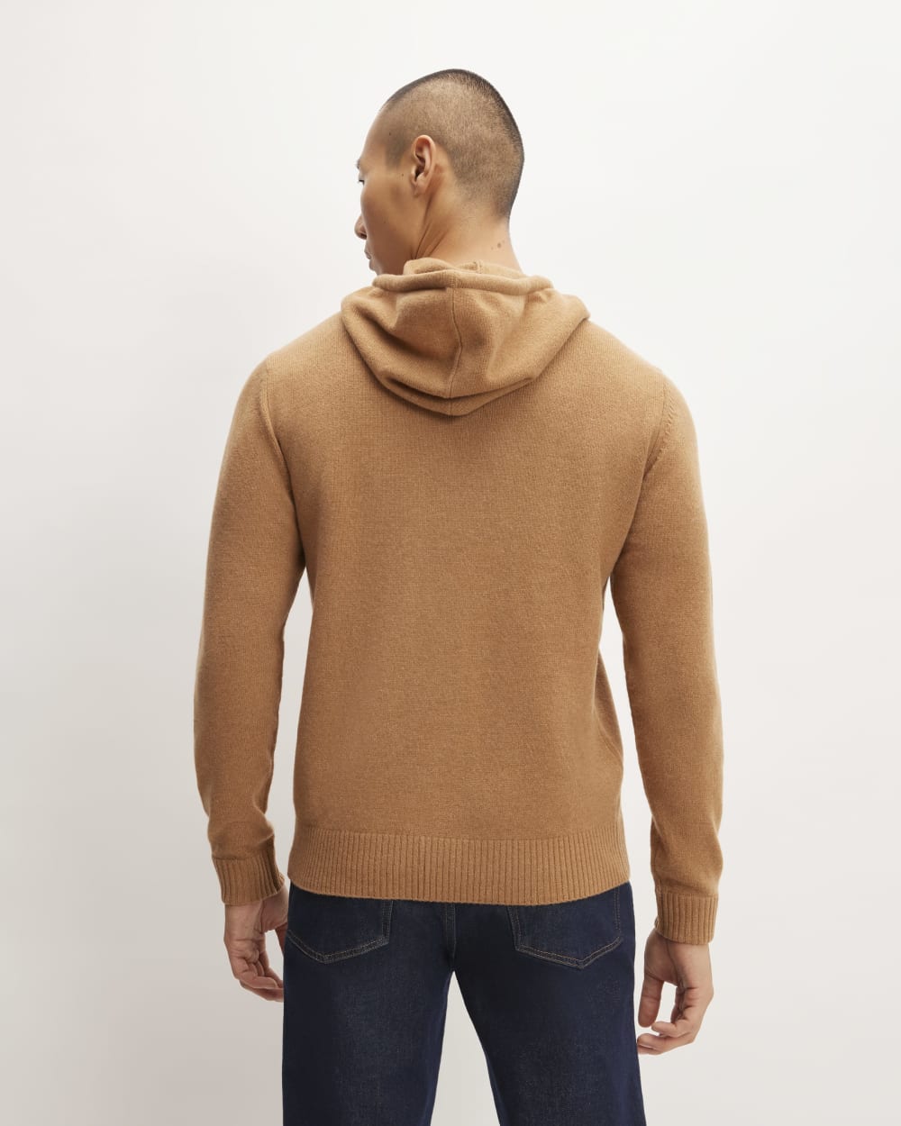 The Felted Merino Hoodie | Deep Camel - Image 6