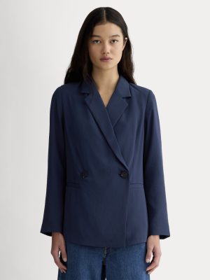 The Drapey Blazer | Navy