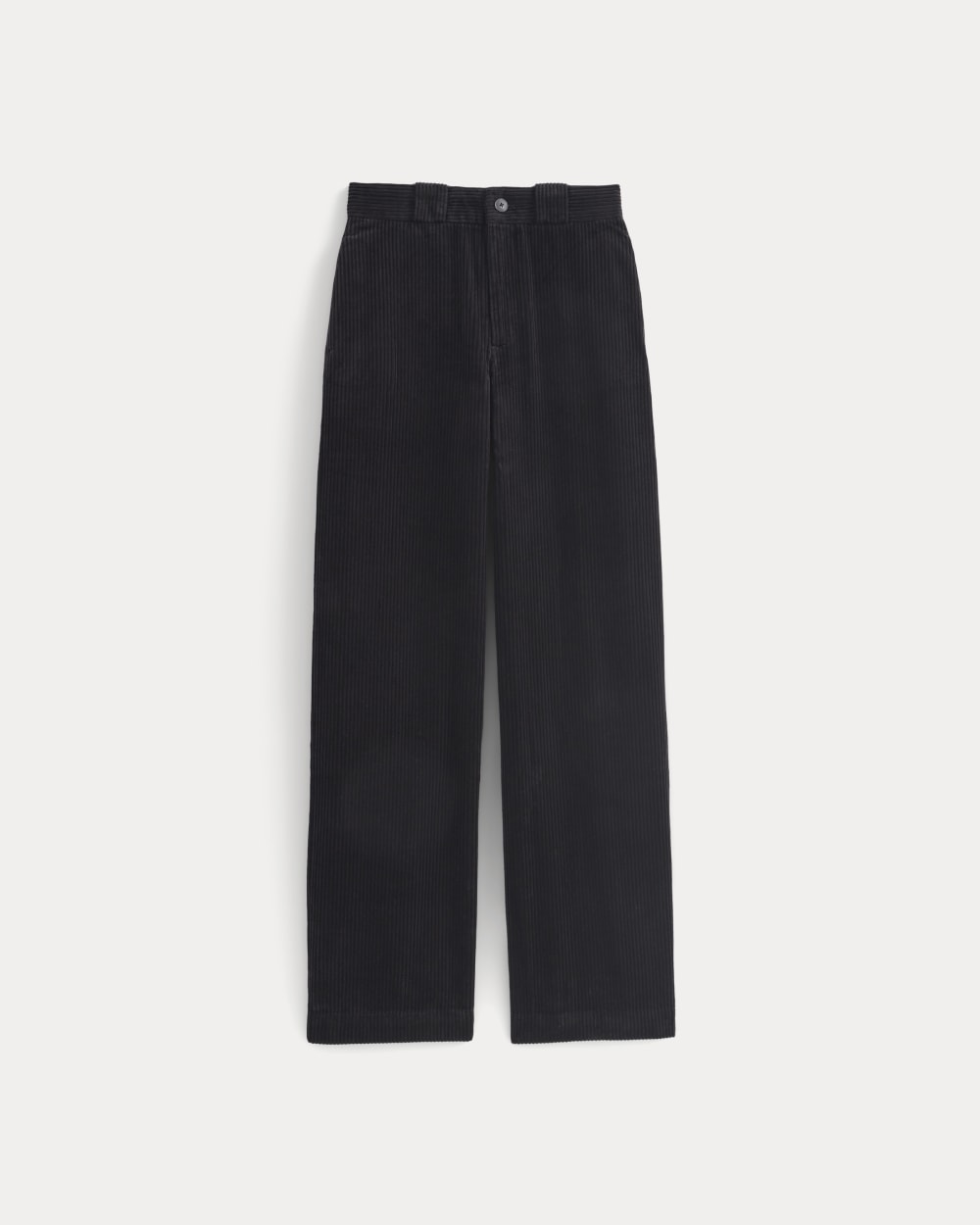 Corduroy Wide-Leg Trouser | Black - Image 2