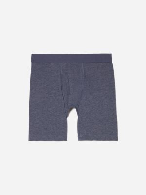 The Supima® Longer Boxer Brief | Uniform | Heather Blue