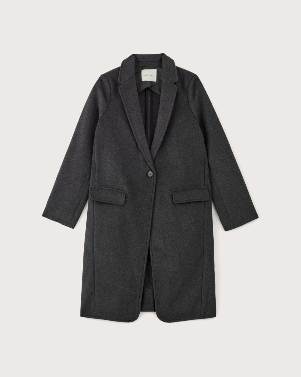 The Topcoat in Wool | Dark Charcoal Melange - Image 2