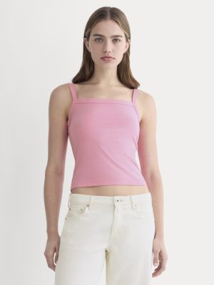 The Essential Square-Neck Tank | Deep Pink