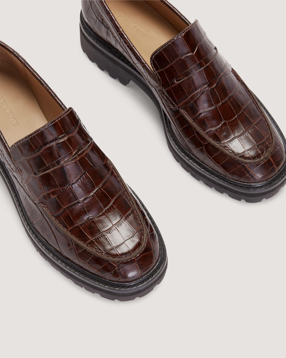 The Lug Loafer | Brown Crocodile - Image 4