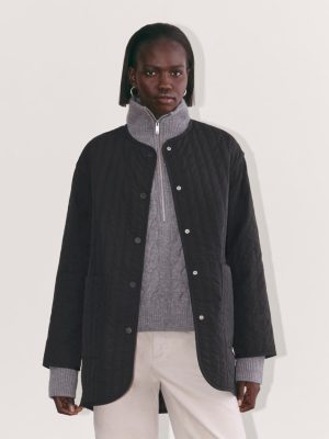 The Midi Quilted Liner | Black