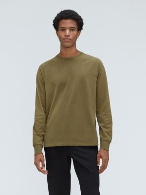 The Premium-Weight Long-Sleeve Crew | Uniform | Olive