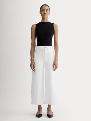 The Way-High? Gardener Cropped Jean | Ecru