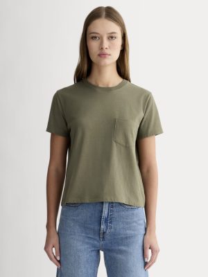The Organic Cotton Box-Cut Pocket Tee | Kalamata | Pocket