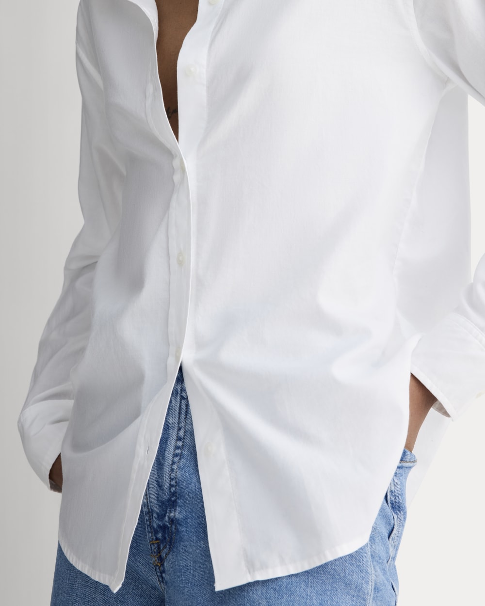 The Must-Have Shirt in Silky Cotton | White - Image 4