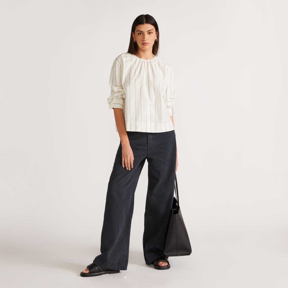 The Poplin Breeze Shirt | Black / Canvas Tan - Image 6