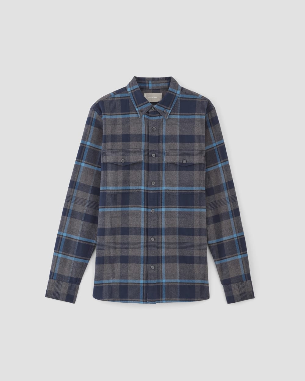 The Brushed Flannel Shirt | Heritage Blue / Black / Navy / Heather Charcoal - Image 2