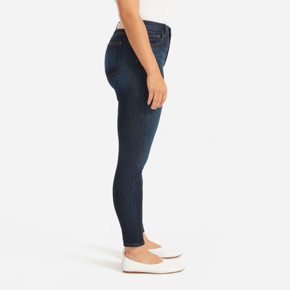 The Curvy Authentic Stretch High-Rise Skinny Jean | Dark Blue Wash | 26.5 Inseam - Image 8