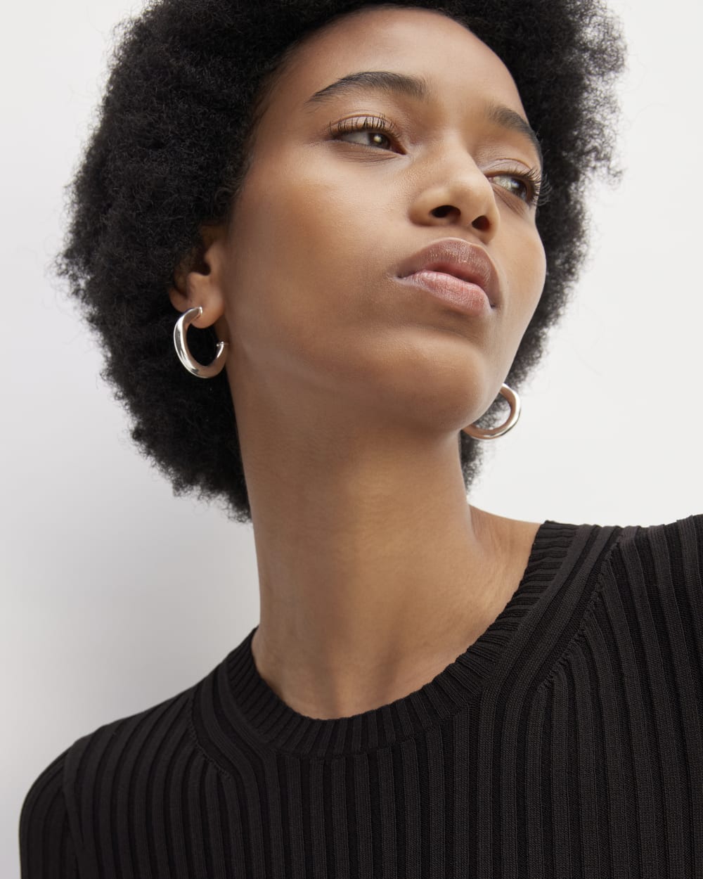 The Viscose Knit Crew | Black - Image 4