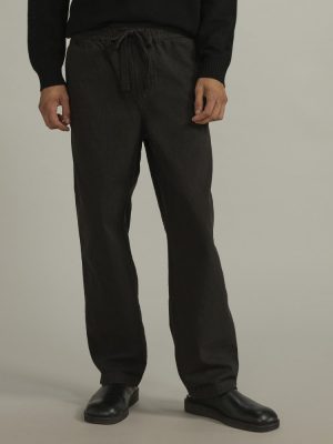 The Canvas Organic Cotton Drawstring Pant | Black