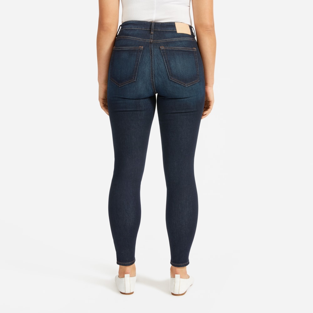 The Curvy Authentic Stretch High-Rise Skinny Jean | Dark Blue Wash | 26.5 Inseam - Image 9