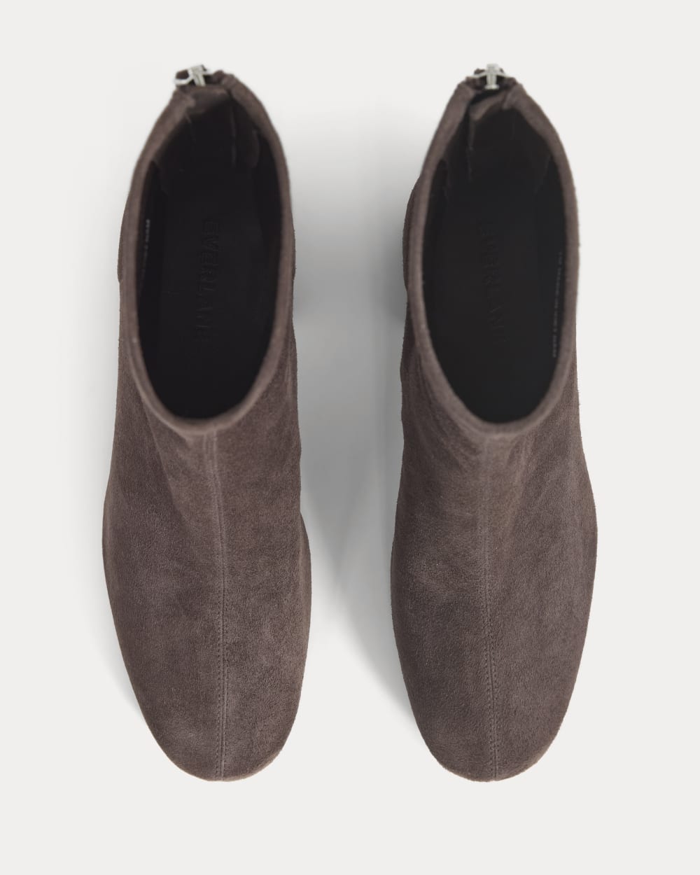 Leather Curved-Heel Boot | Dark Chocolate - Image 3