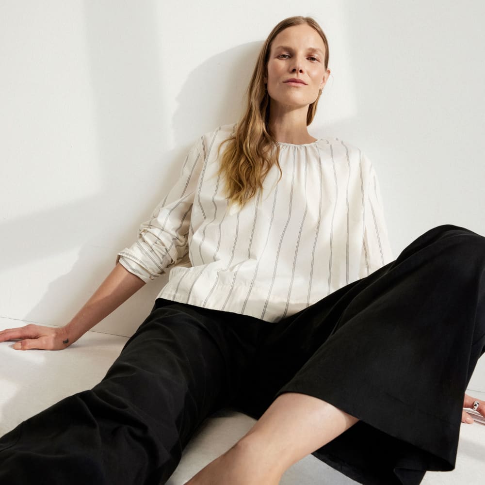 The Poplin Breeze Shirt | Black / Canvas Tan - Image 9