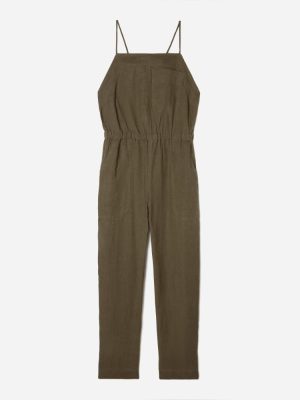 The Linen Shoestring Jumpsuit | Beech