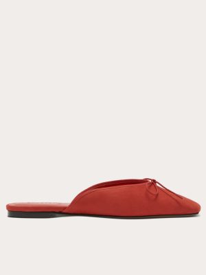 The Ballet Mule | Classic Red Suede