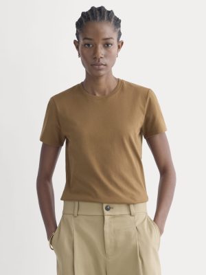 The Slim Crew in Essential Cotton | Toffee