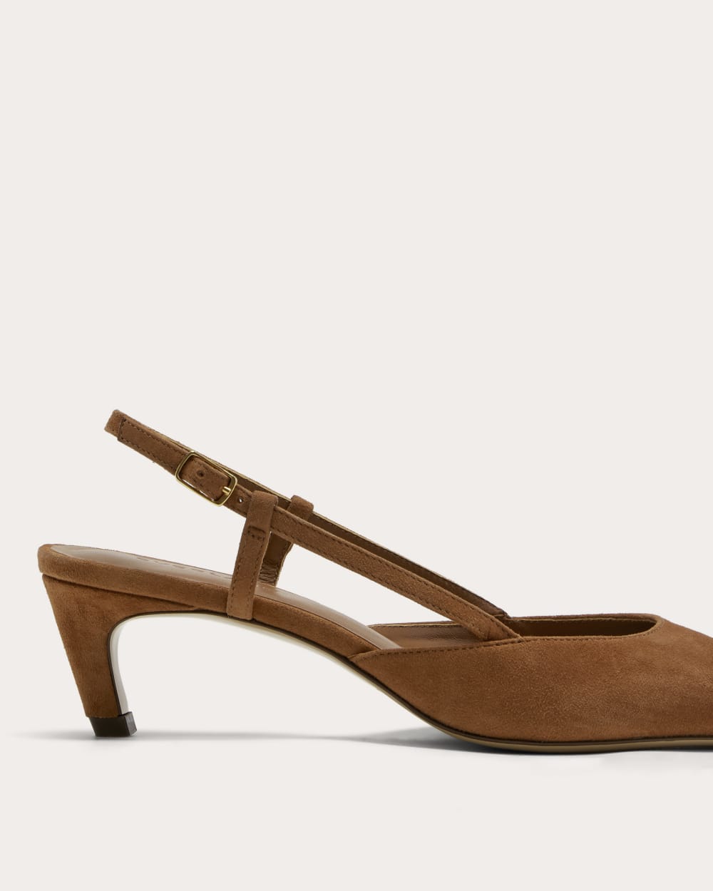 The Studio Slingback Heel | Saddle Brown Suede - Image 6