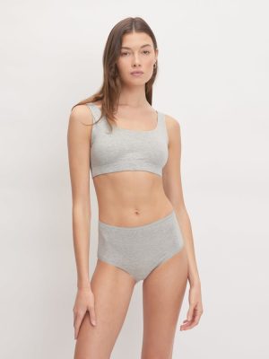 The Cotton High-Rise Hipster |  Heathered Grey