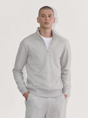The Off-Duty Terry Quarter-Zip | Heathered Grey