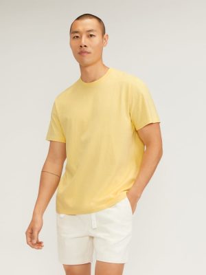 The Premium-Weight Crew | Uniform | Pale Yellow