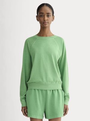 The Off-Duty Long-Sleeve Tee | Green Garment Dye