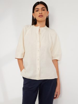 The Linen Puff Sleeve Shirt | Canvas